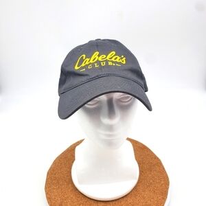 Cabela's Hat Club Baseball Cap Adult Gray Yellow Hunting Fishing Outdoors Hunt